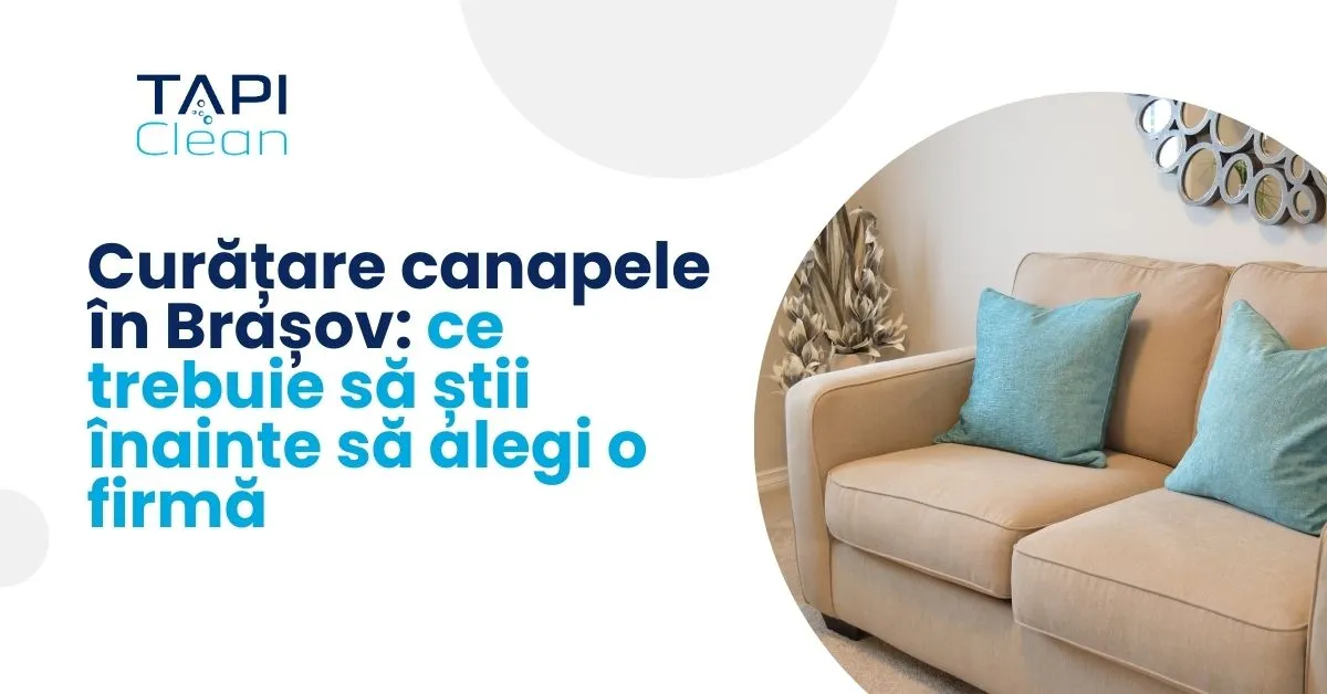 Ghid alegere firmă curățare canapele Brașov